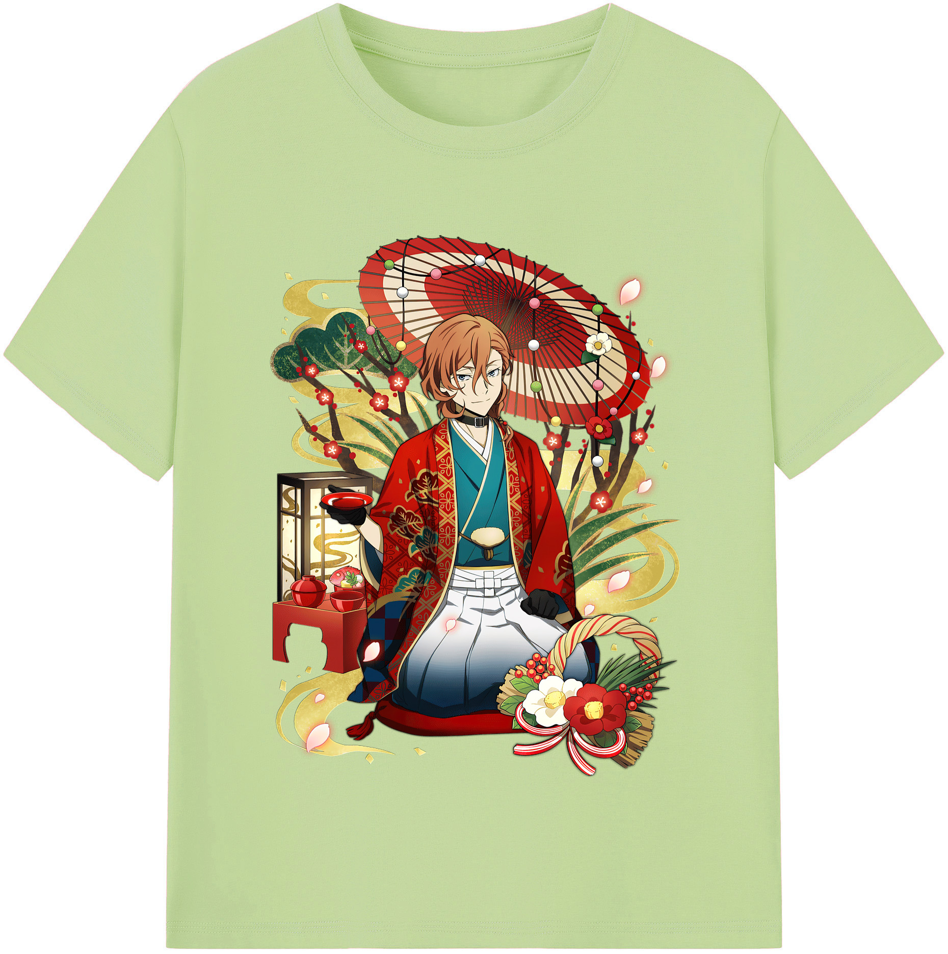 （画像用） 文豪ストレイドッグス Bungo Stray Dogs 綿100％半袖Tシャツ（フロントプリント）